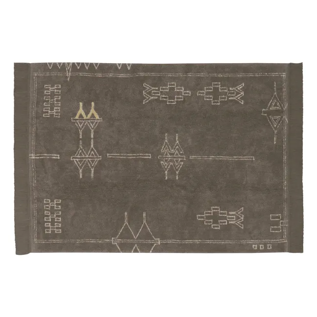 Tapis Kerman Smallable x Lorena Canals | Marron