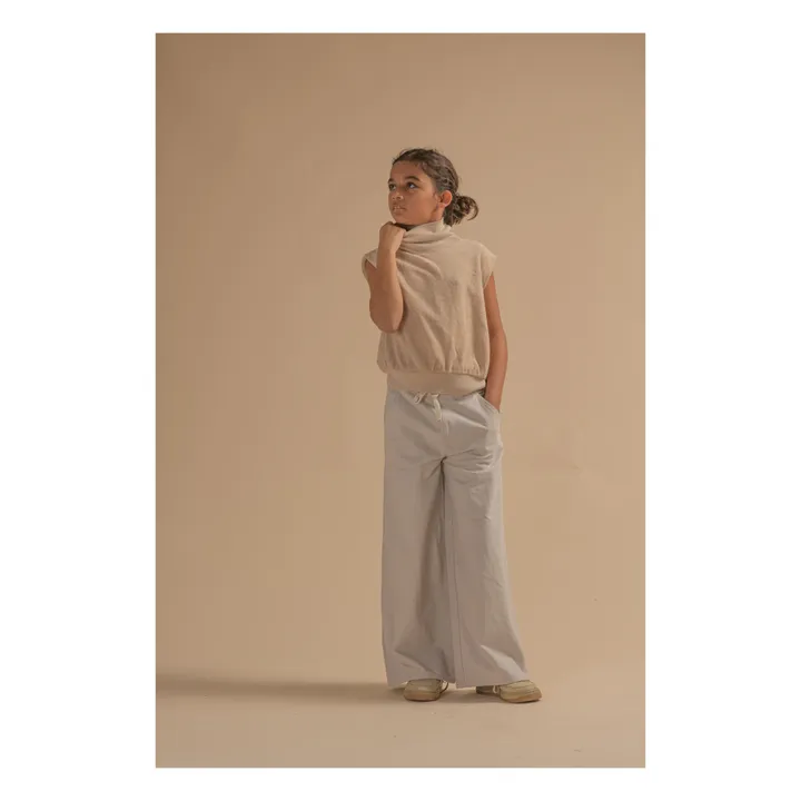 Wide-Leg Trousers | White- Product image n°1