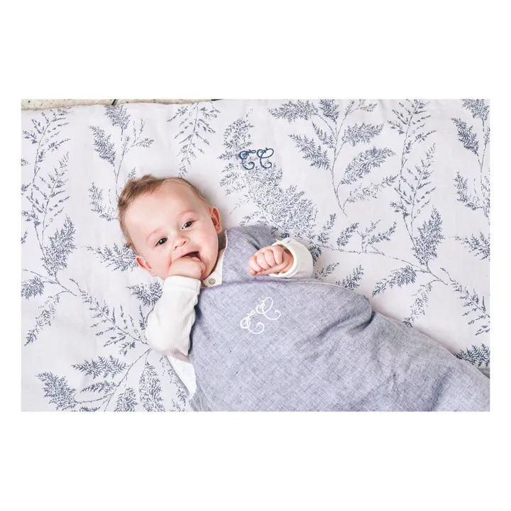 Babyschlafsack aus Leinen und Baumwolle | Navy- Produktbild Nr. 5