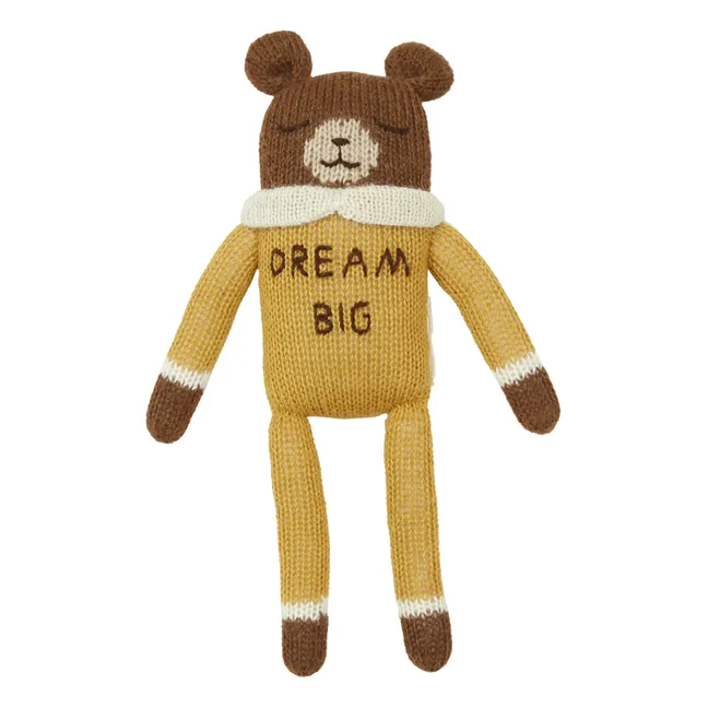 Doudou ours Dream Big Main Sauvage X Smallable | Ocre
