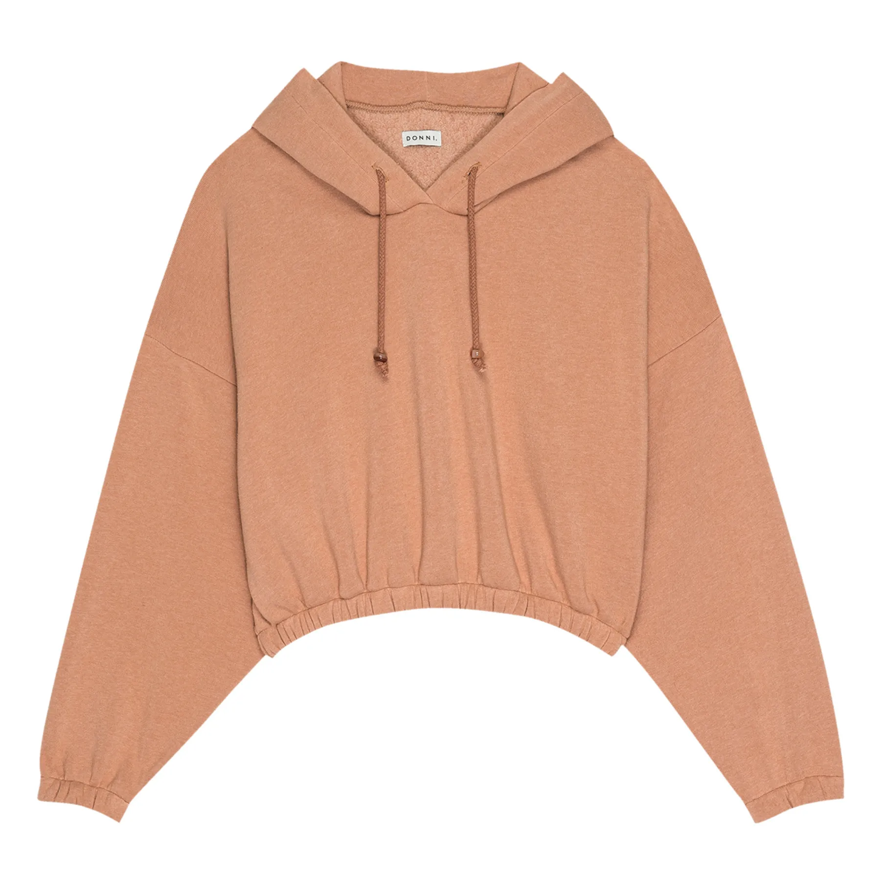 Donni Caramel Vintage Cropped Sweatshirt