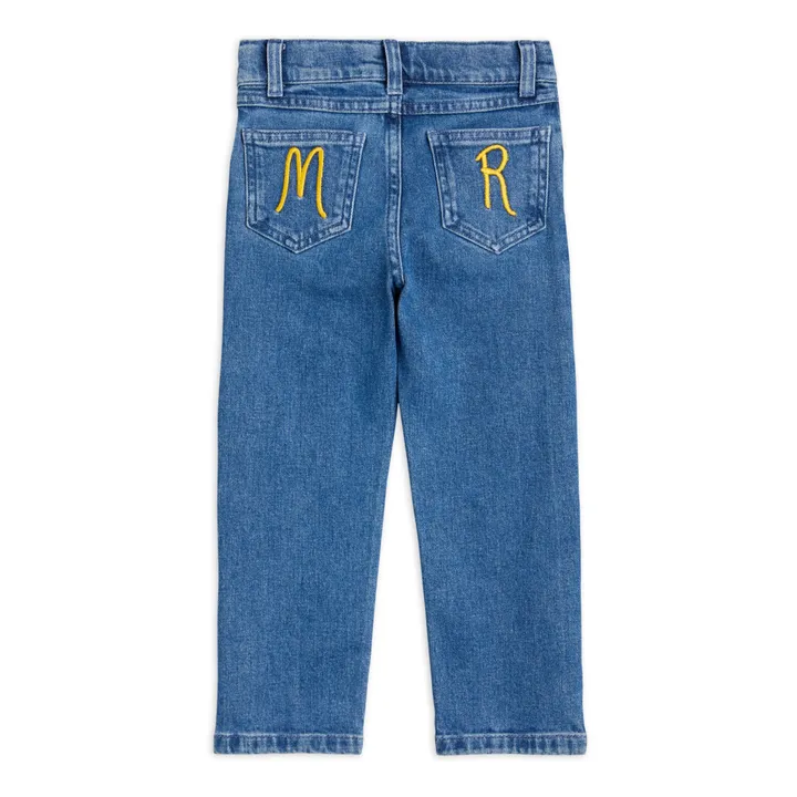 Straight Leg Organic Cotton Jeans | Blue- Product image n°3