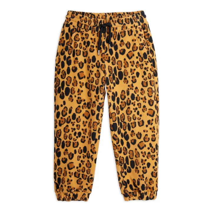 Jogginghose Leopard Recyceltes Polyester | Beige- Produktbild Nr. 0