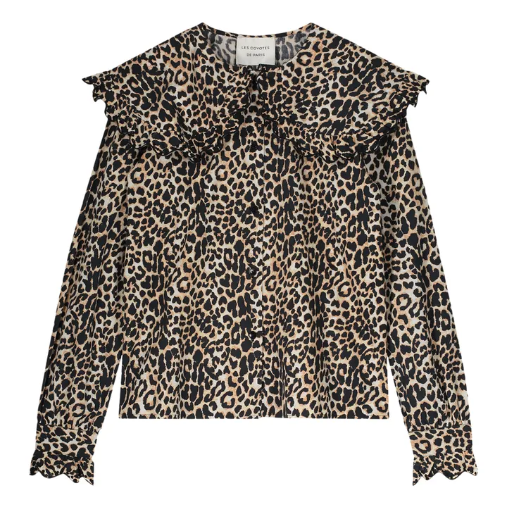 Hemd Leopard Fran | Kamelbraun- Produktbild Nr. 0