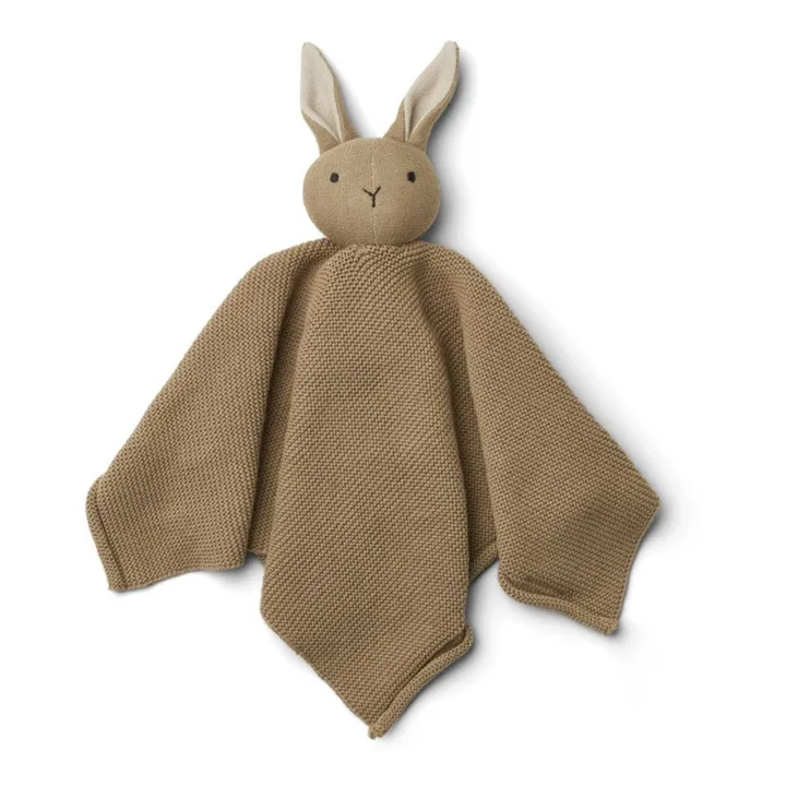 Doudou lapin Milo en coton bio | Beige- Image produit n°0