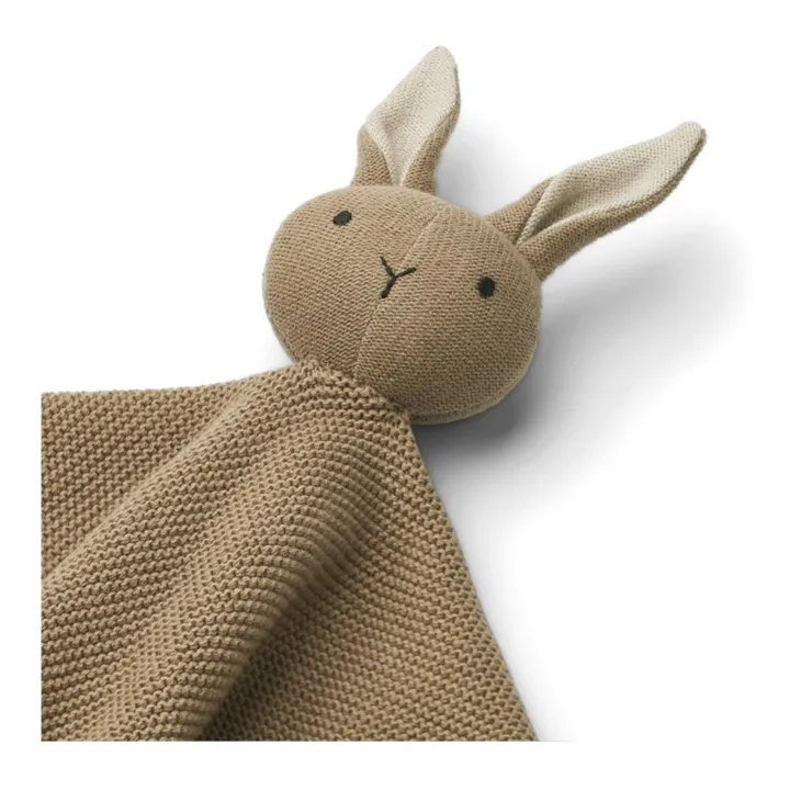 Doudou lapin Milo en coton bio | Beige- Image produit n°1