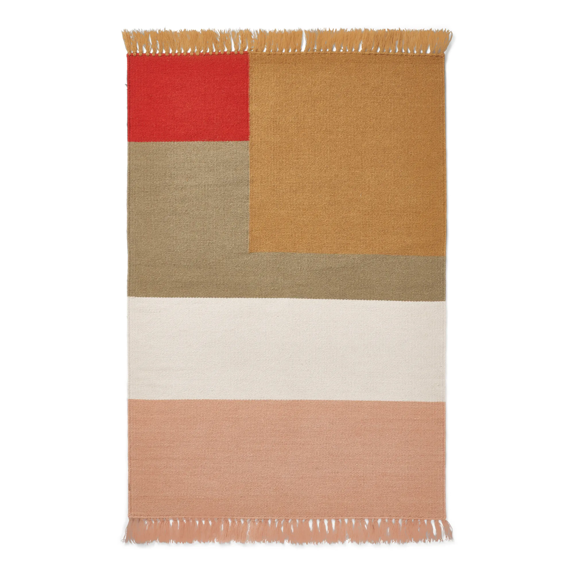 Liewood Pink Boston Wool And Cotton Rug