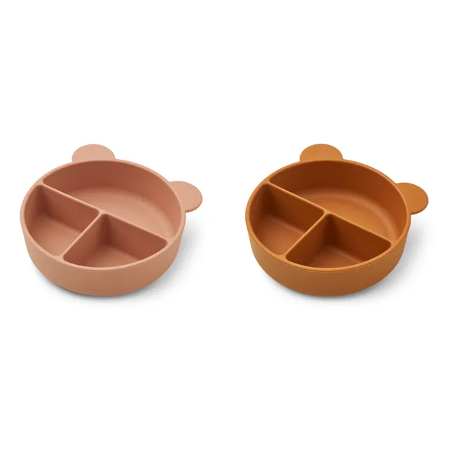 Connie Silicone Bowls - Set of 2 | Dusty Pink