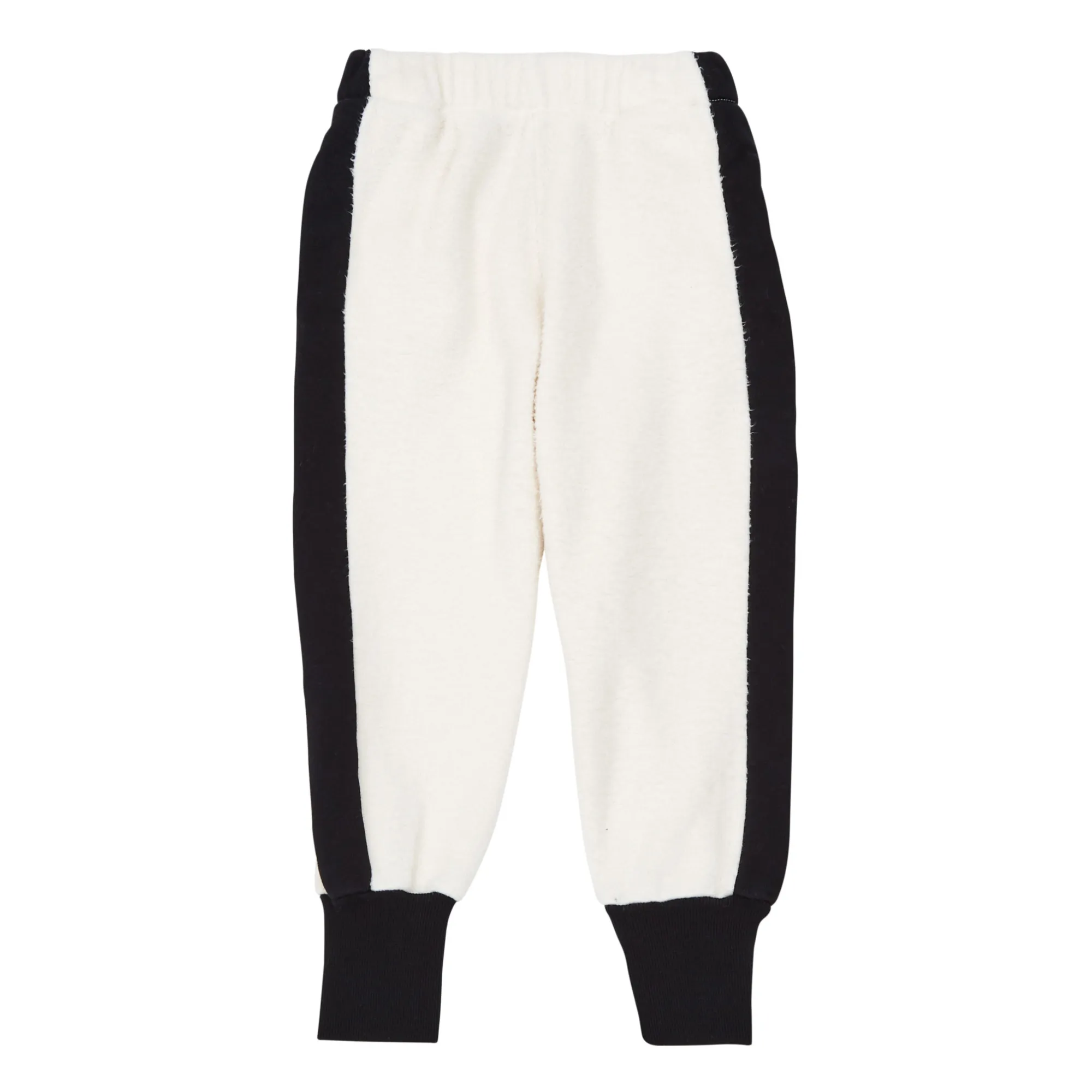 We Are Kids Ecru Charles Organic Cotton Polar Fleece Joggers