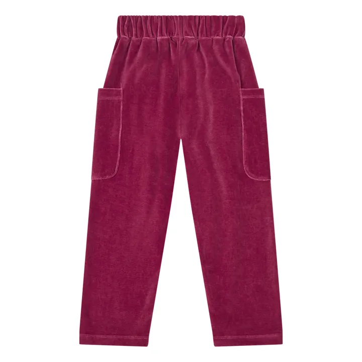 Joe Organic Cotton Velvet Trousers | Purple- Product image n°1