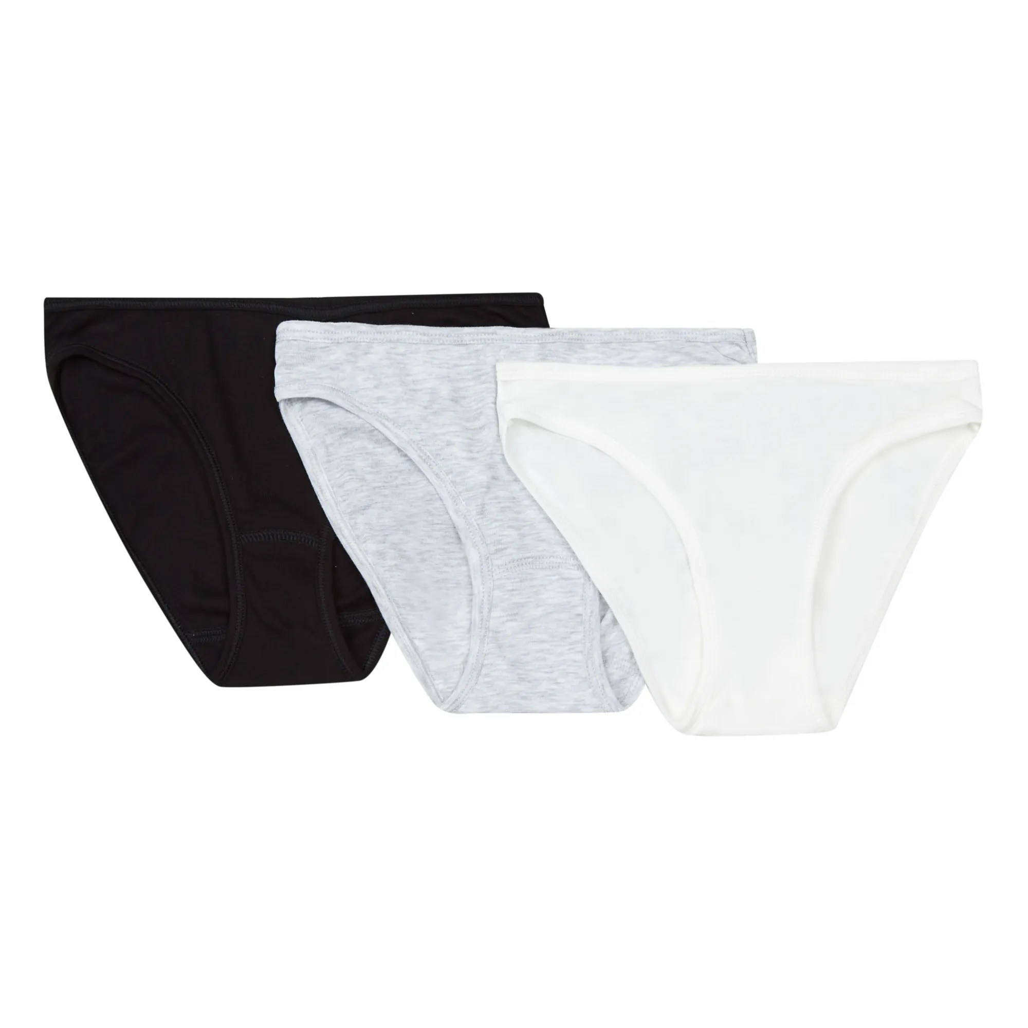 Petit Bateau Ecru Set Of 3 Basic Briefs - Adult Collection