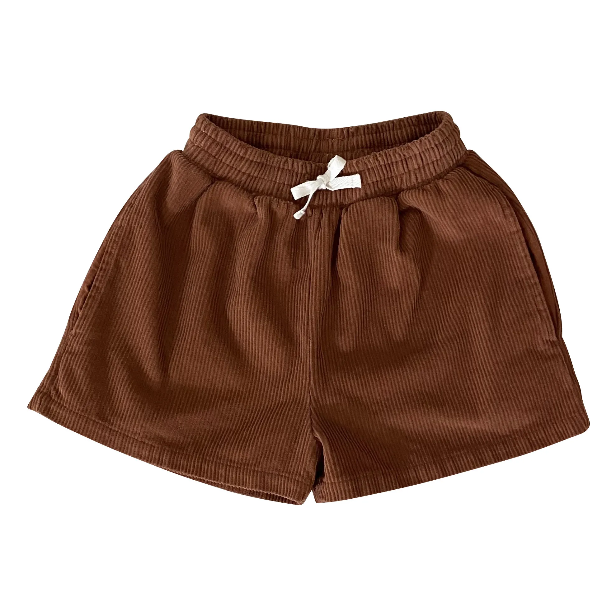 Liilu Rust Corduroy Shorts