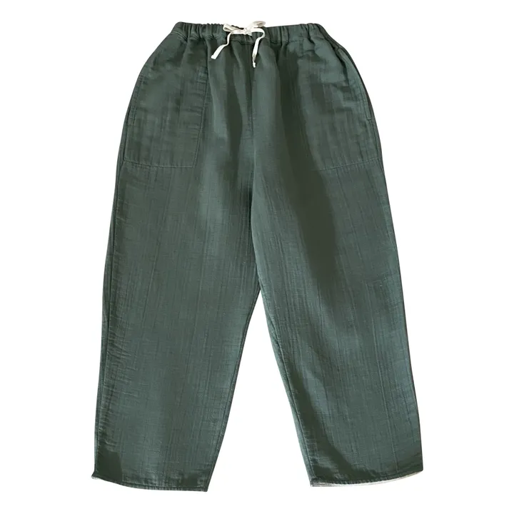 Pantalone in garza di cotone Tavi | Verde- Immagine del prodotto n°0