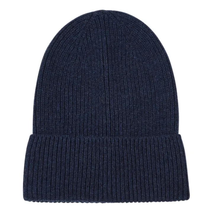 Charlie Wool and Cashmere Beanie | Navy blue- Product image n°0