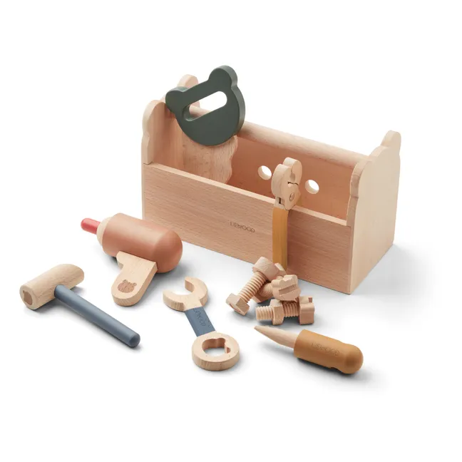 Caja Luigi de herramientas de madera