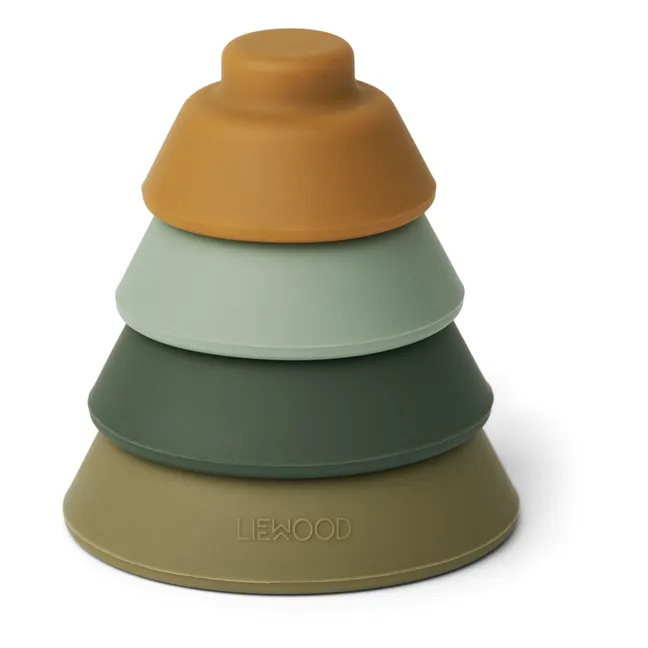Walter Silicone Stacking Tower | Green