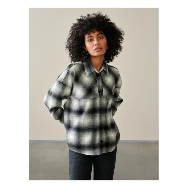 Sur-chemise Link Laine - Collection Femme  | Noir