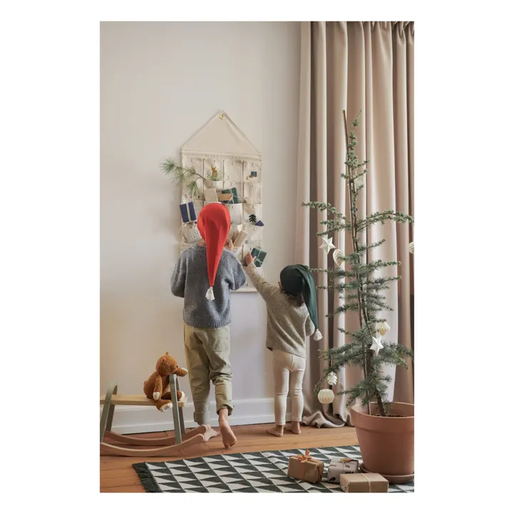 Bonnet de Noël en coton bio | Apple red- Image produit n°1