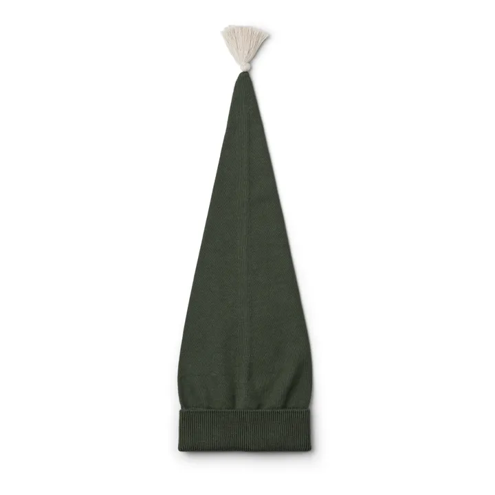 Bonnet de Noël en coton bio | Vert- Image produit n°0