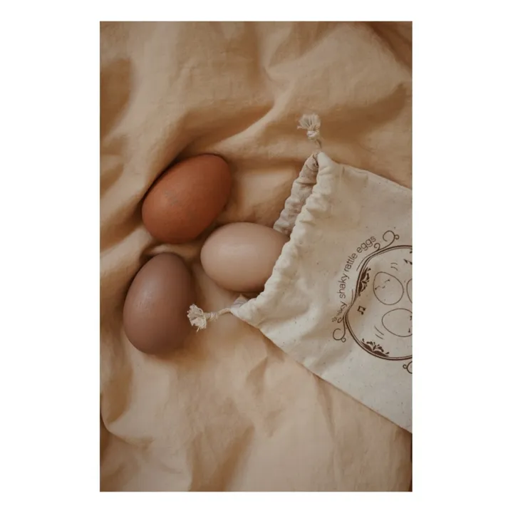 Huevos de madera FSC | Rosa- Imagen del producto n°1