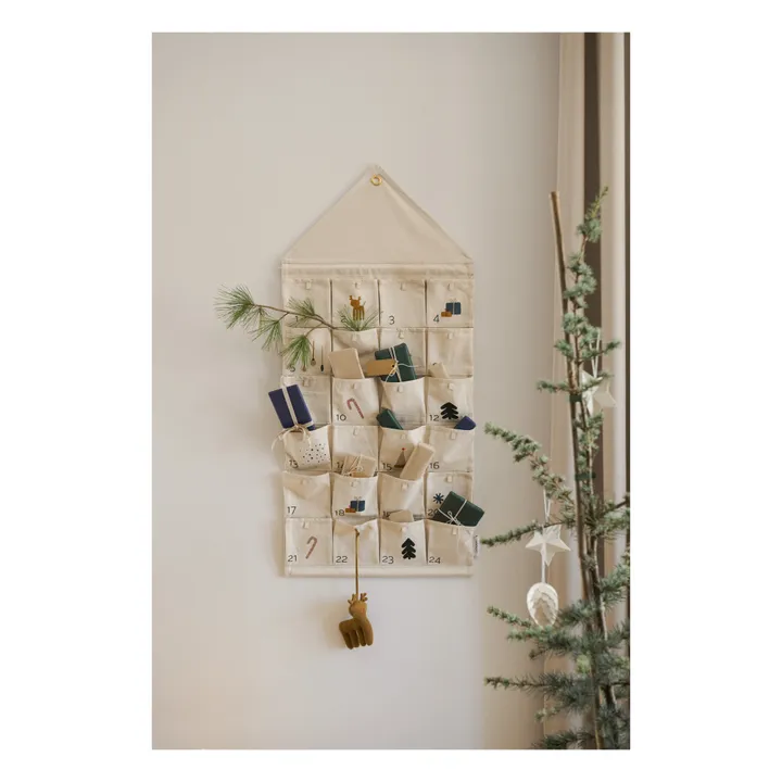 Calendrier de l'avent Babbo en coton bio- Image produit n°1