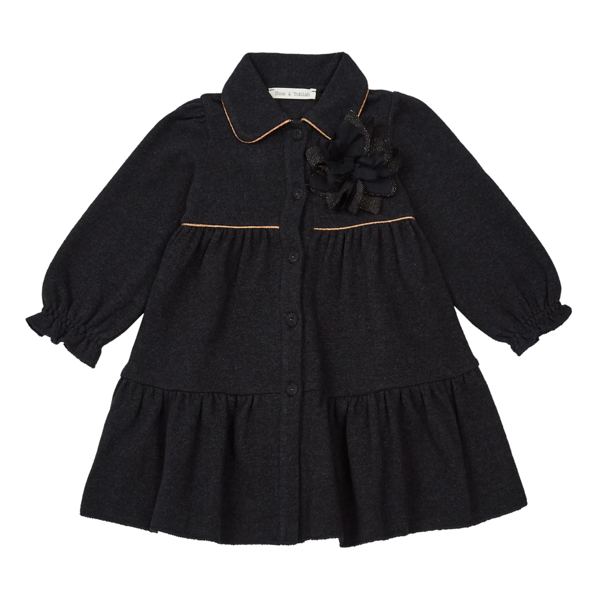 Zhoe & Tobiah Charcoal Grey Knit Dress