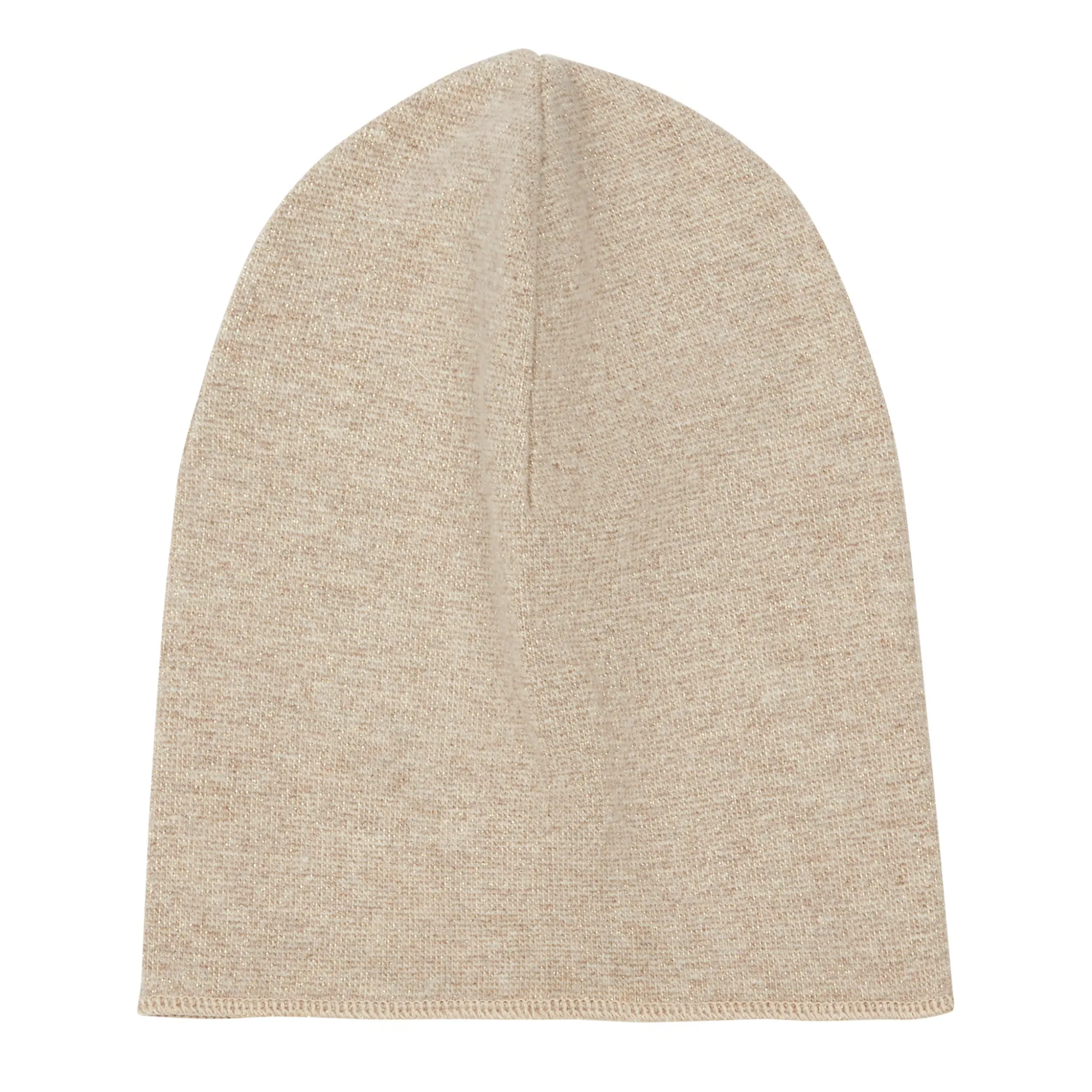 Zhoe & Tobiah Ecru Lurex Knit Beanie
