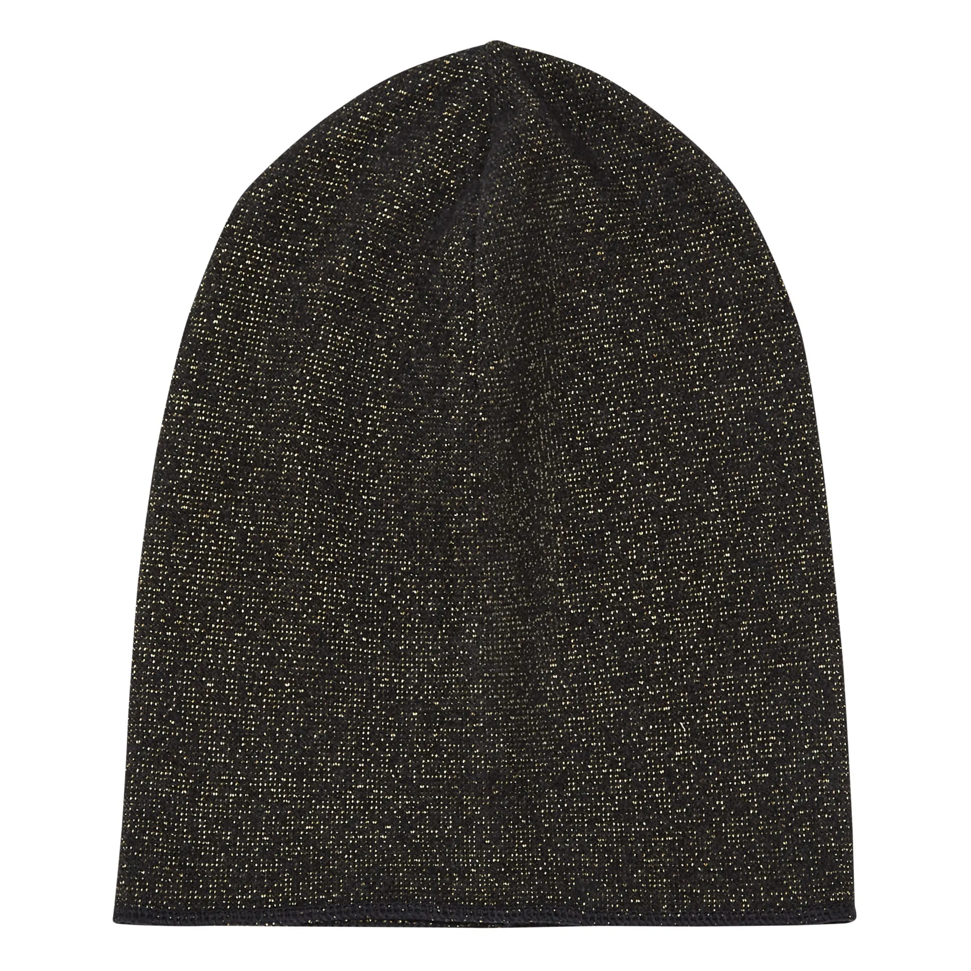 Zhoe & Tobiah Charcoal Grey Lurex Knit Beanie