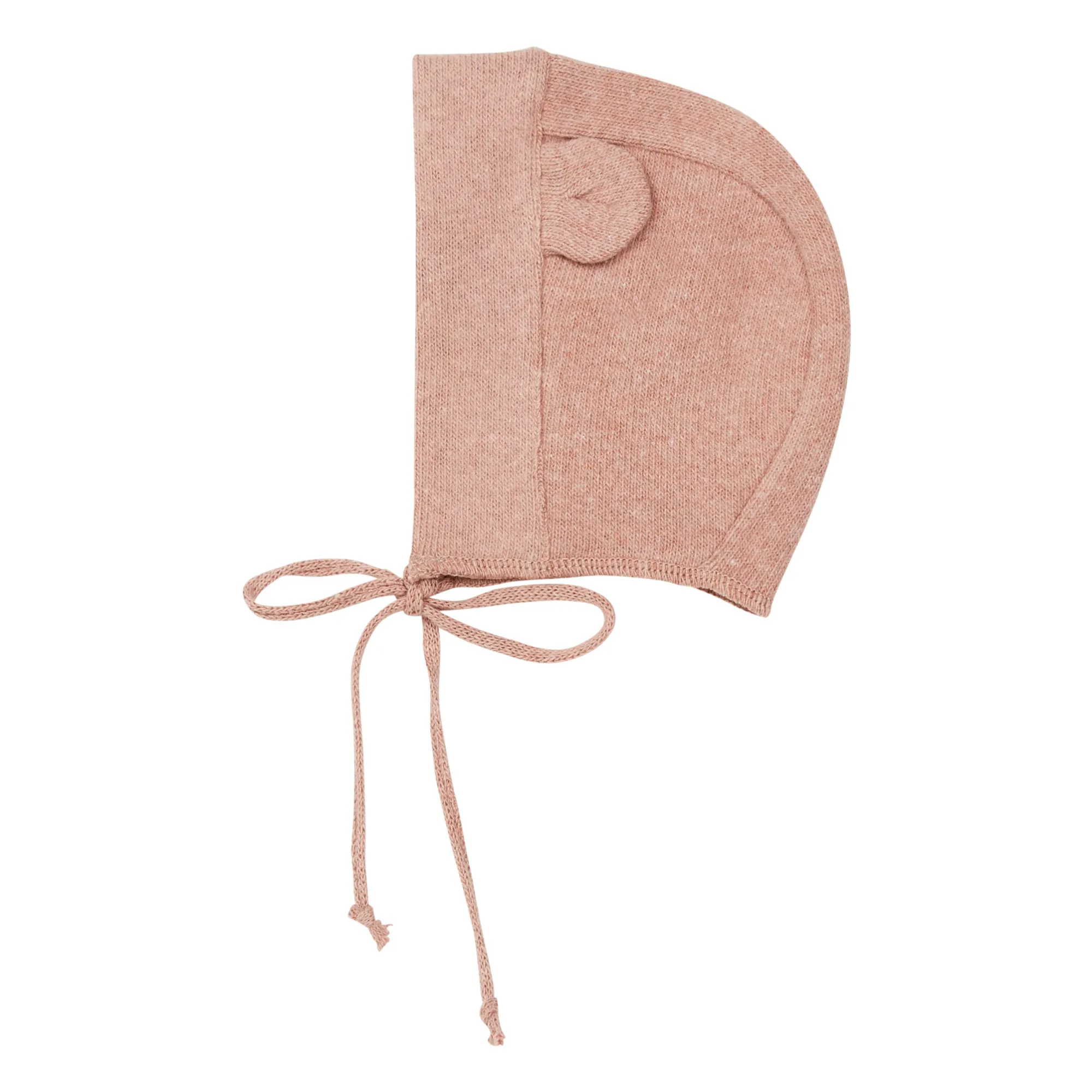 Zhoe & Tobiah Pink Knit Bonnet With Ears