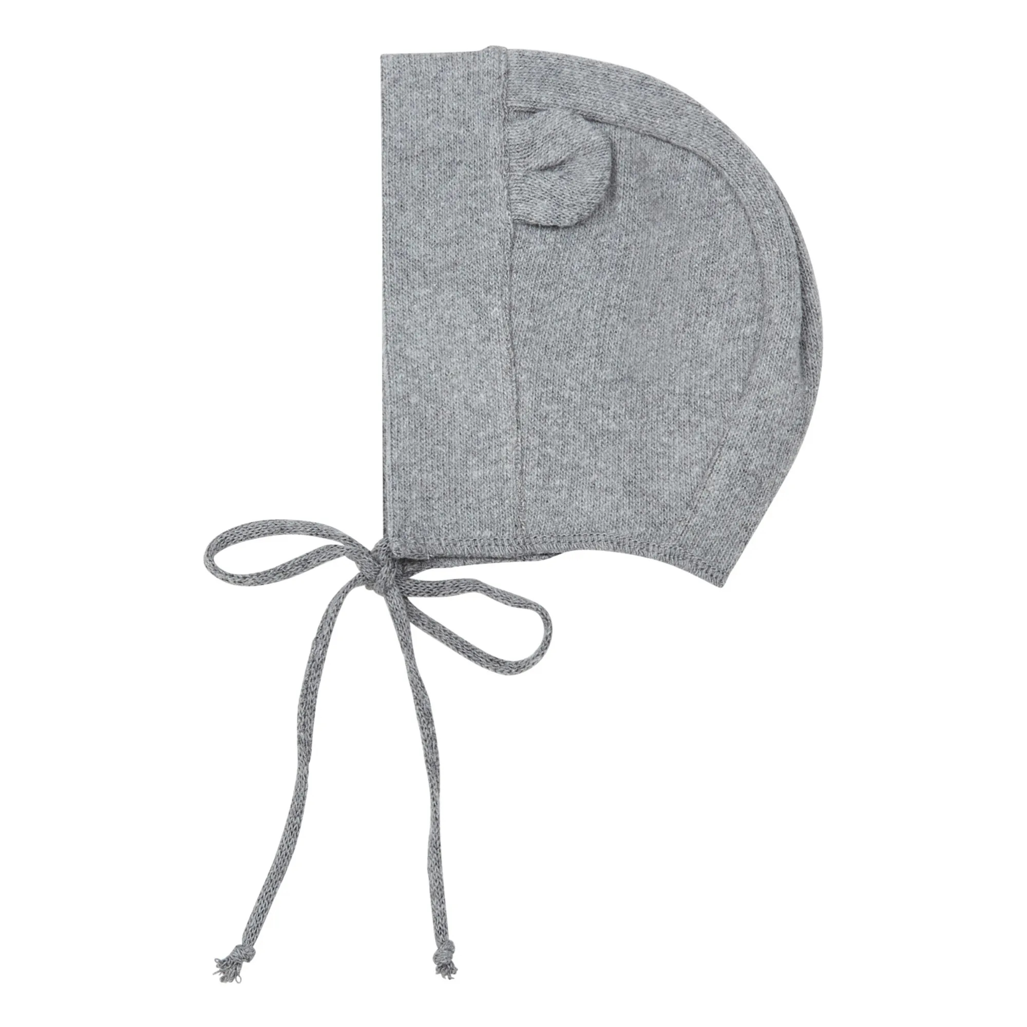 Zhoe & Tobiah Heather Grey Knit Bonnet With Ears