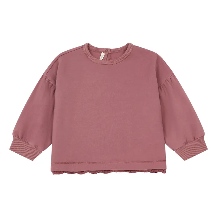 Lace Sweatshirt | Pink- Product image n°0