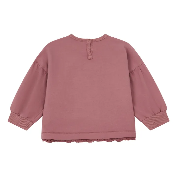 Lace Sweatshirt | Pink- Product image n°1
