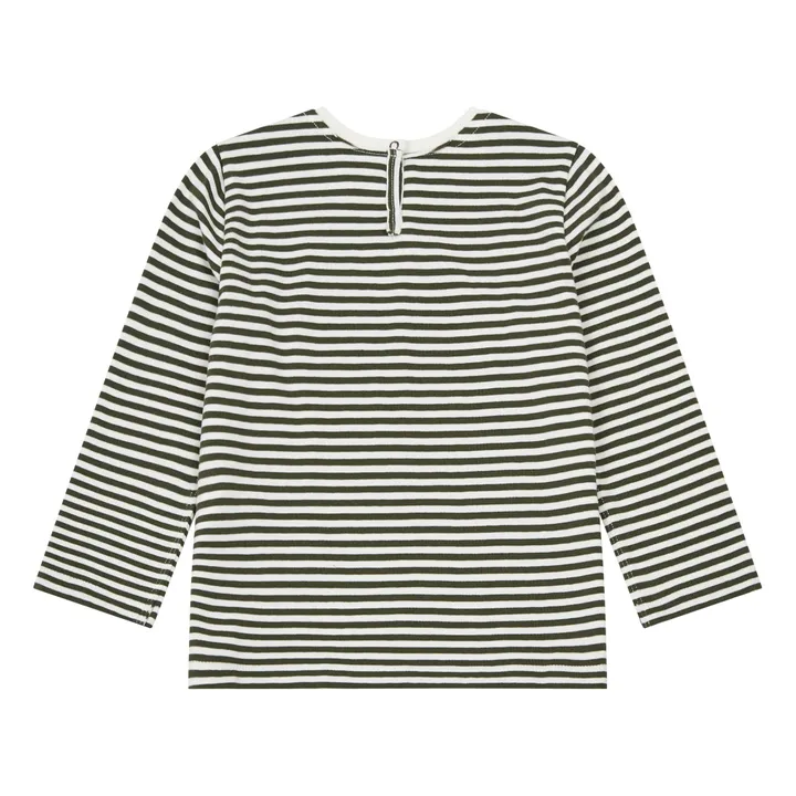 T-Shirt Rayé Bébé | Vert- Image produit n°1