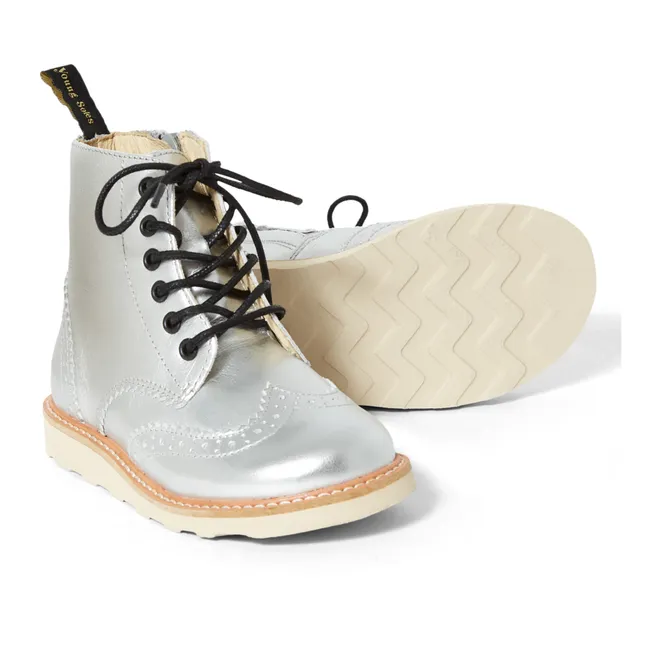 Sidney Zip-Up Boots | Silver