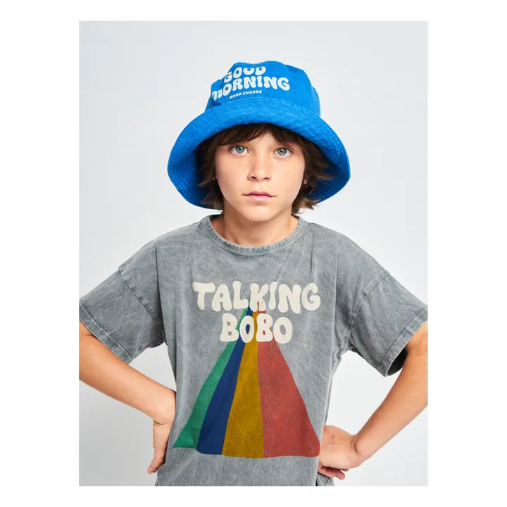 Exclusivo Bobo Choses x Smallable - Camiseta de algodón orgánico Talking Bobo | Gris- Imagen del producto n°1