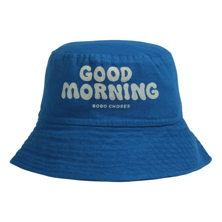 Exclusiv Bobo Choses x Smallable -  Bio-Baumwolle Mütze Good Morning | Blau- Produktbild Nr. 0