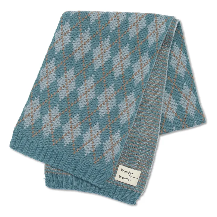 Losanges Scarf | Blue- Product image n°0