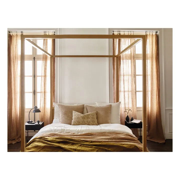 Vice Versa Washed Linen Muslin Fringed Curtain | FiorediLatte- Product image n°1