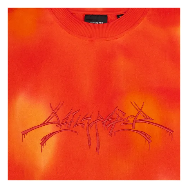 Sweatshirt Tie & Dye Lexter - Erwachsenenkollektion  | Orange