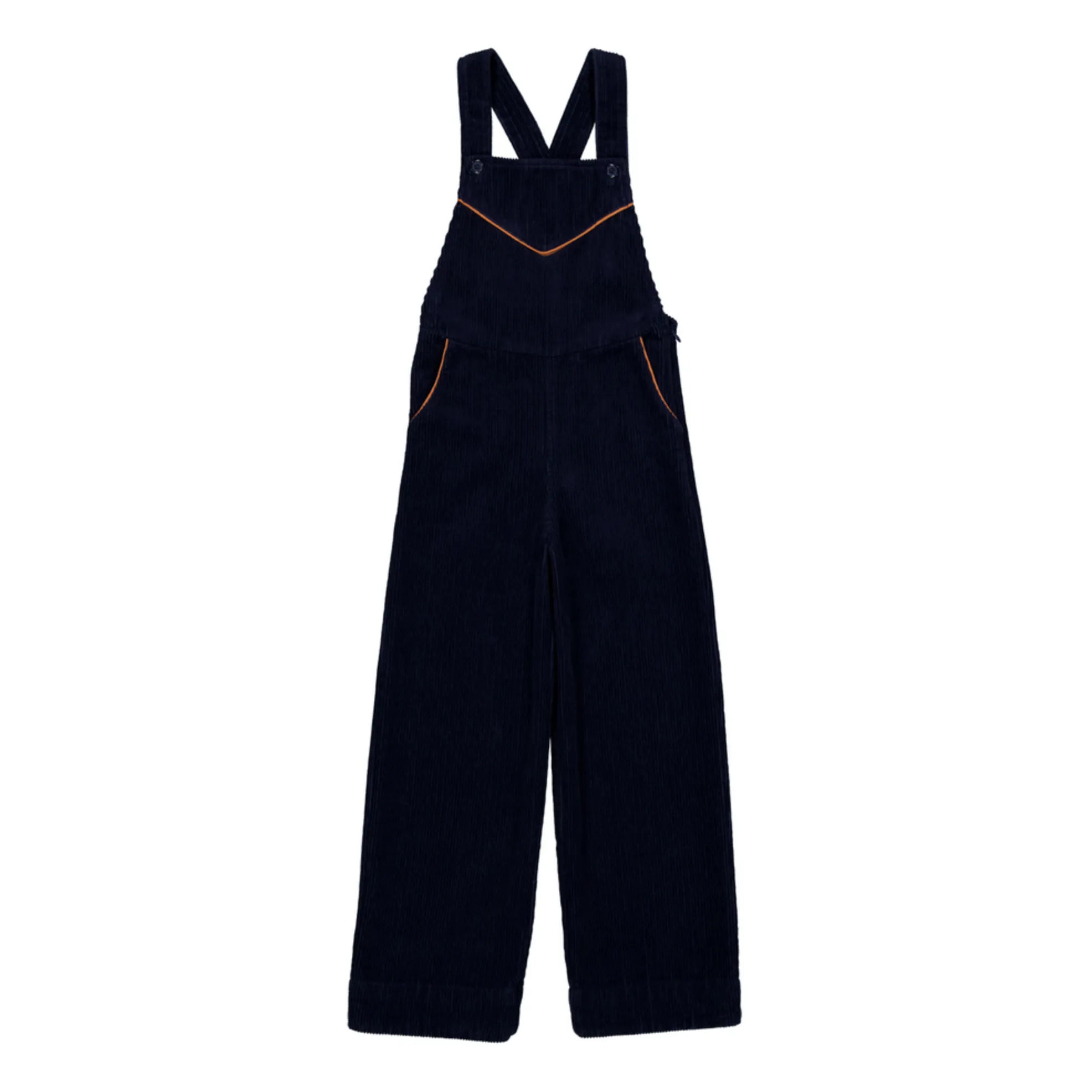 Hello Simone Navy Blue Lise Corduroy Dungarees