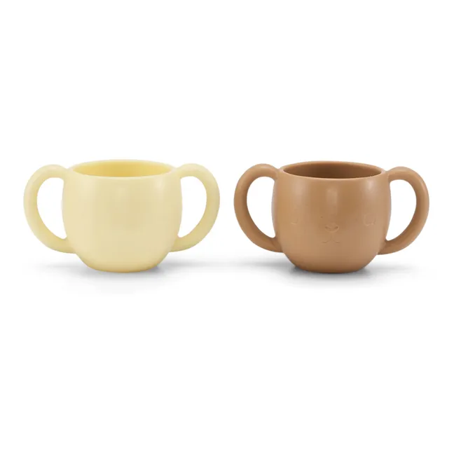 Silicone Cups - Set of 2 | Beige
