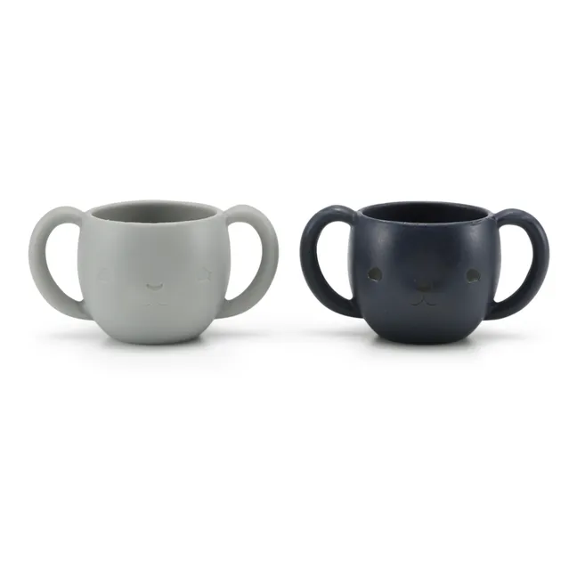 Silicone Cups - Set of 2 | Grey
