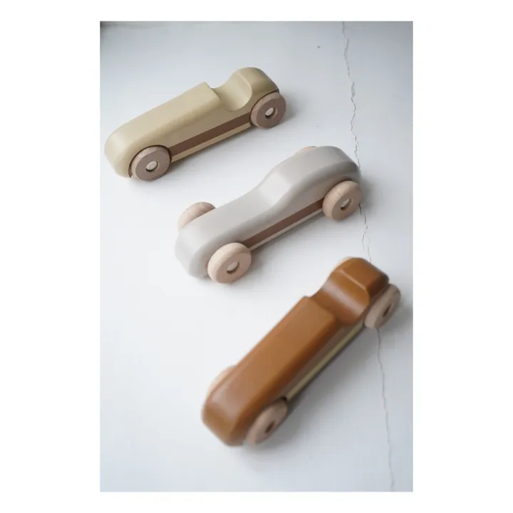 Rennwagen aus Holz | Beige- Produktbild Nr. 1
