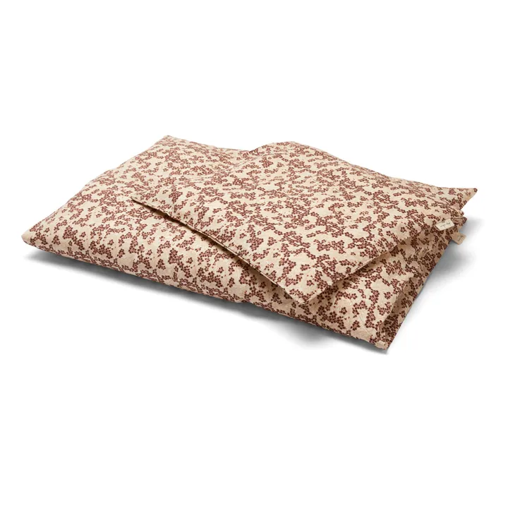 Parure de lit en coton bio | Prune- Image produit n°0
