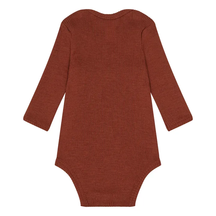 Body, modello: Alaska Seamless, in lana merino | Bordeaux- Immagine del prodotto n°1
