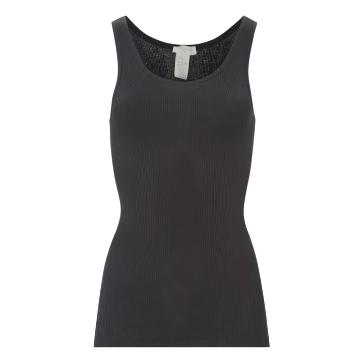 Gudrun Silk Tank Top - Women’s Collection | Black- Product image n°0