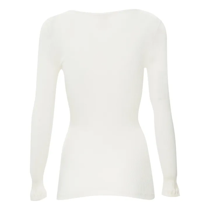 Gerda Silk T-shirt - Women’s Collection | Cream- Product image n°1
