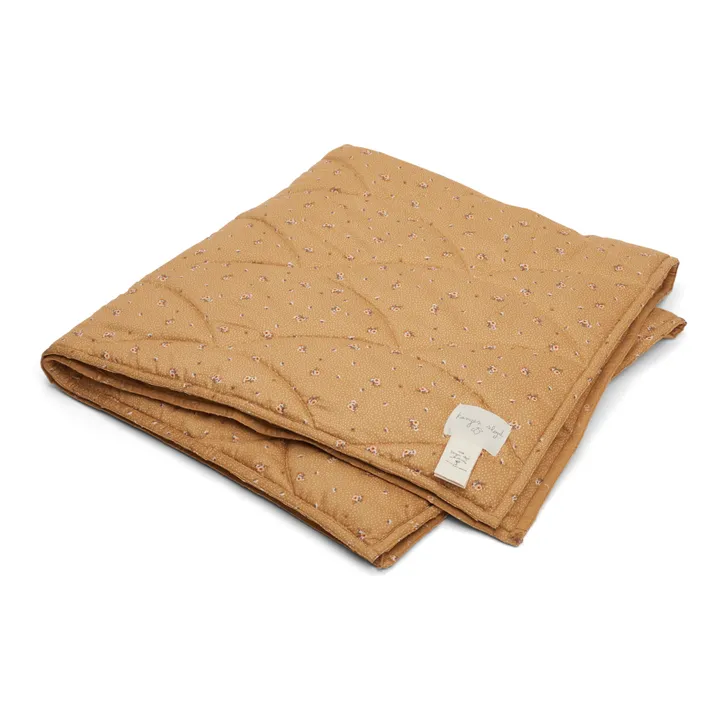 Quilted Organic Cotton Blanket | Yellow- Product image n°0