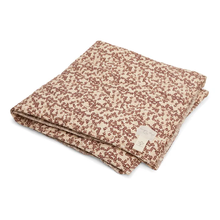 Quilted Organic Cotton Blanket | Plum- Product image n°0