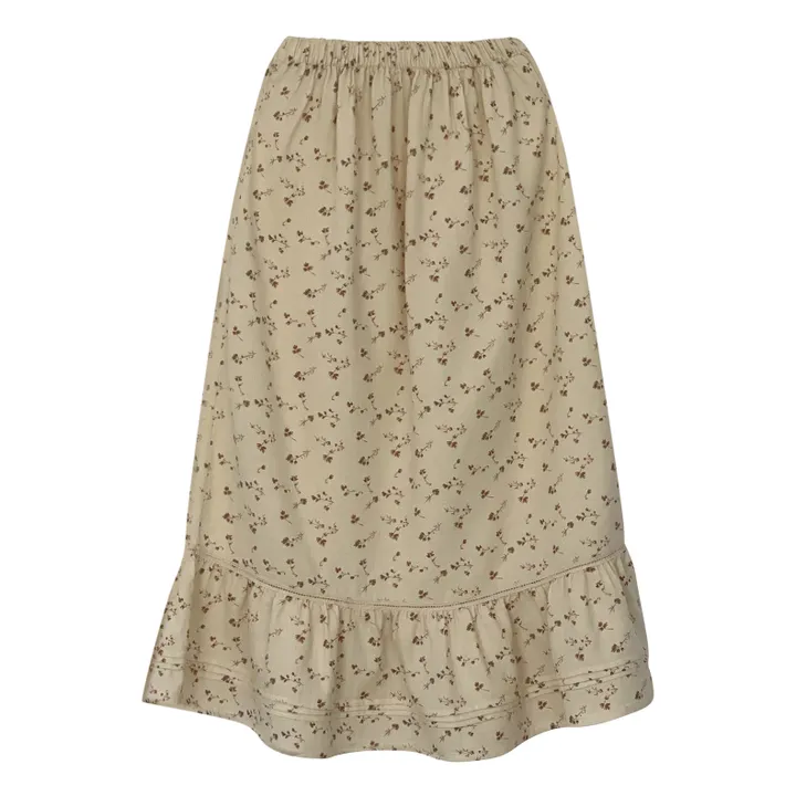Susi Cotton Muslin Skirt - Women’s Collection  | Beige- Product image n°0